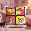 Smiling Friends cute Cushion Cover Premium Comfort Reversible Pillow Cove Two in One Design for Any Room  Car Interior