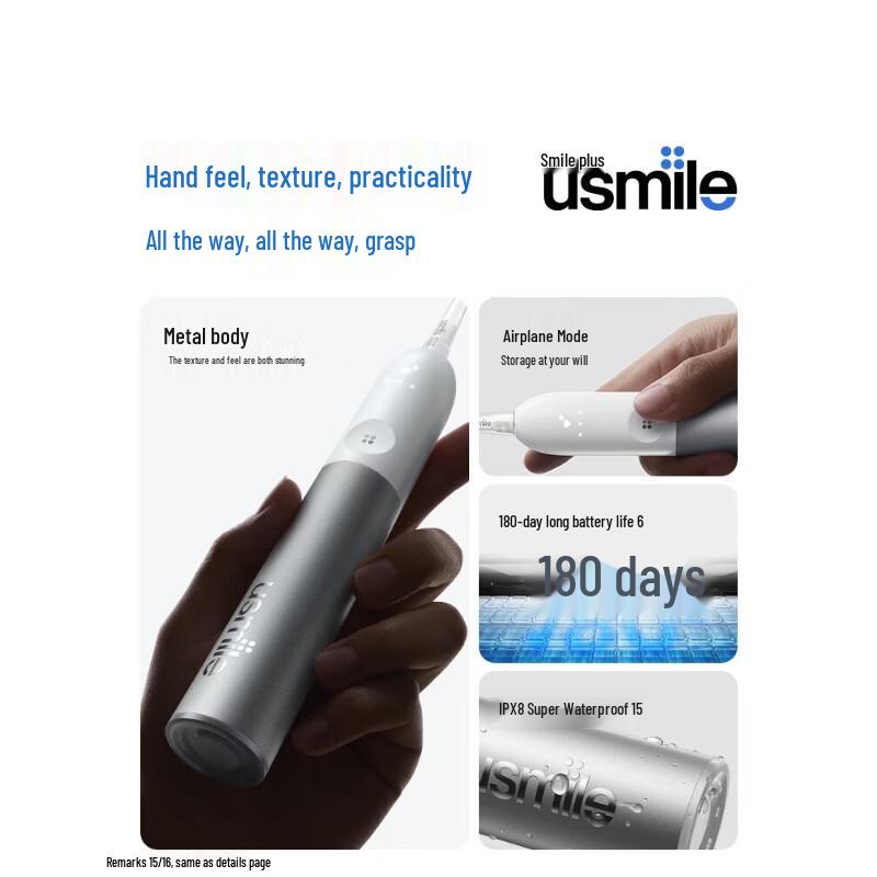 usmile P70 Звуковая электрическая зубная щетка вилка CN (адаптер в комплекте)