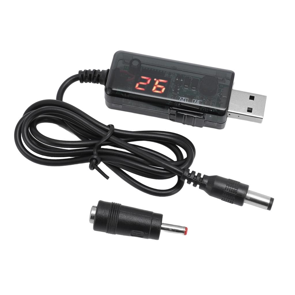 Кабель для роутера Power Bank 9 В 12 В HD цифровой дисплей USB Power Bank кабель для повышения напряжения роутера для оптического модема