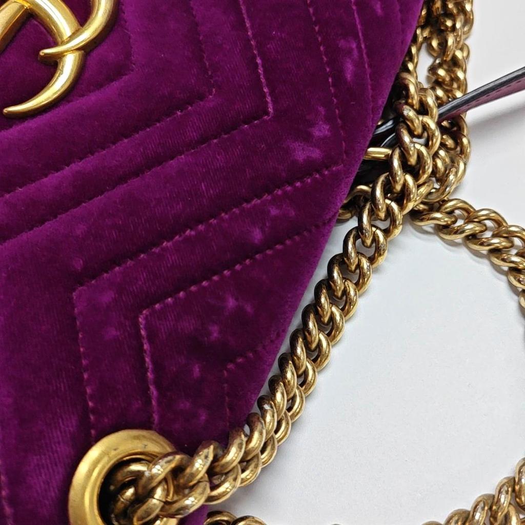 [Pre-Owned] GG Marmont Matelassé Chain Shoulder Bag - Good #17Z2X50