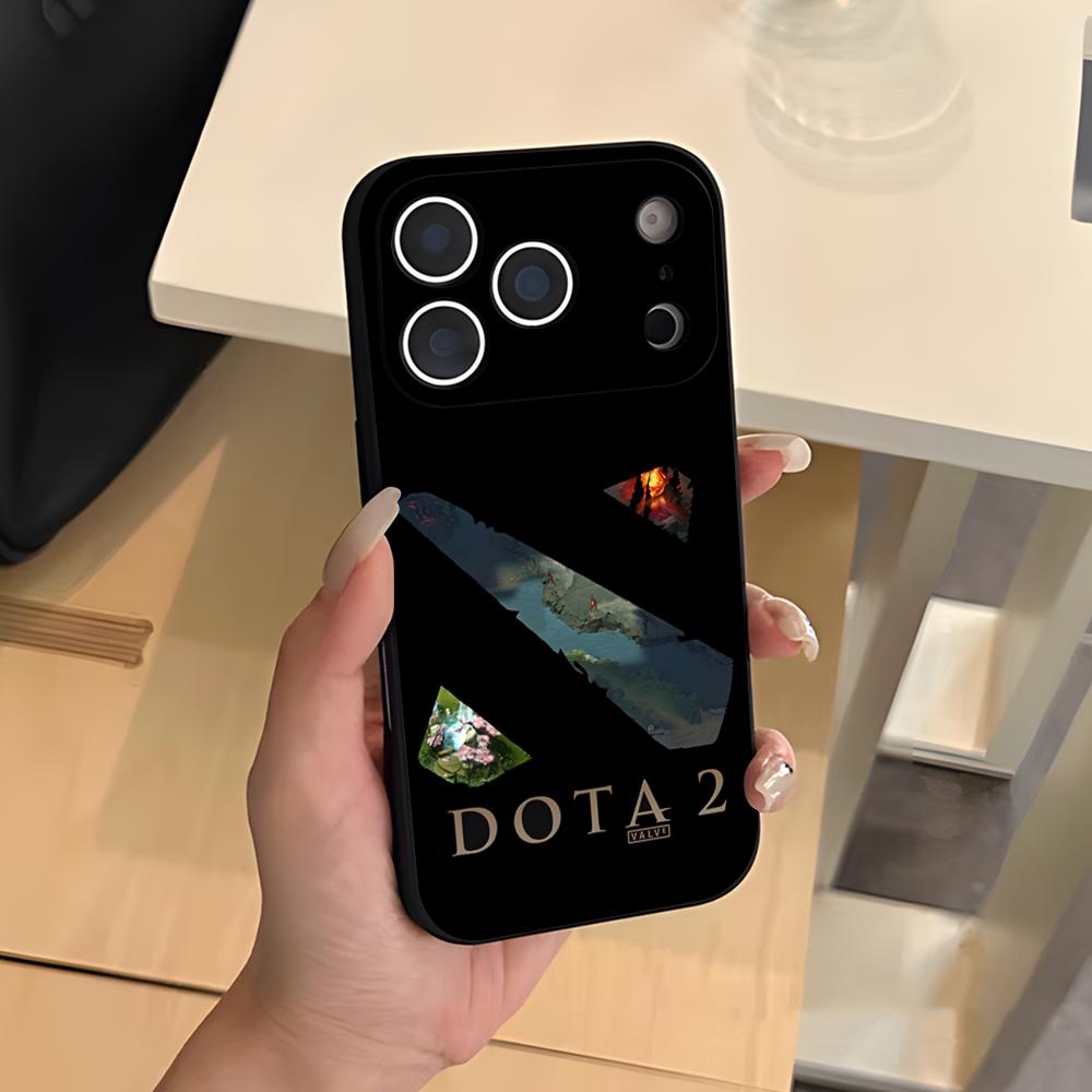 D-Dota 2 Крутой Чехол Для Телефона Для IPhone 17 Air 16 E Pro Max 15 14 13 Mini 12 Pro 11 Max Plus Черный Мягкий Чехол