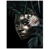 5d diy алмазная живопись Растение Цветок Черная Девушка Алмазная Вышивка