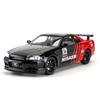 1/24 Scale Nissan GTR R34 Modified Floral Version Horizon Ares Sound & Light Fast and Furious Super Racing Alloy Diecast Model Car Boy