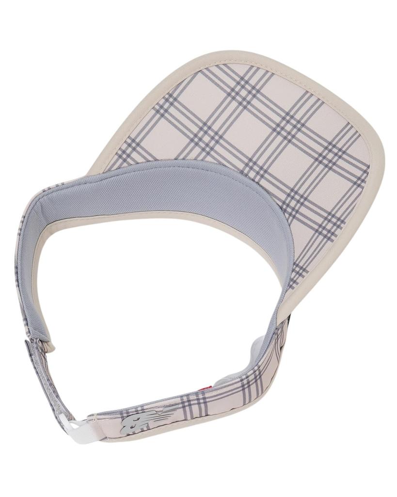 [New Balance] Golf Women's Sun Visor (Double Check, Size Adjustable)  012-5187507 041Beige FR