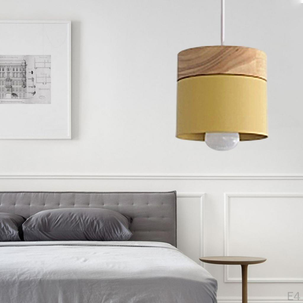 Ceiling Pendant Light with Wood Pattern , Hanging Lighting Fixtures for Living Rooms, Dining Room,