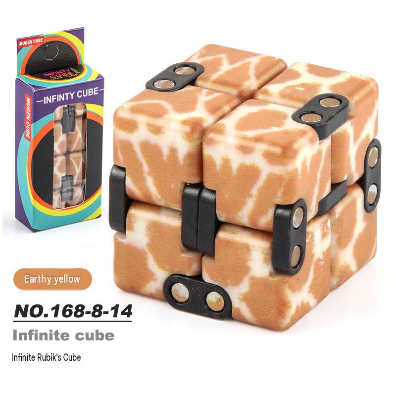 Christmas Stress Relief Fidget Cube Set Adults Kids Infinite Magic Cube Decompression Toy Spinning Cube Gift