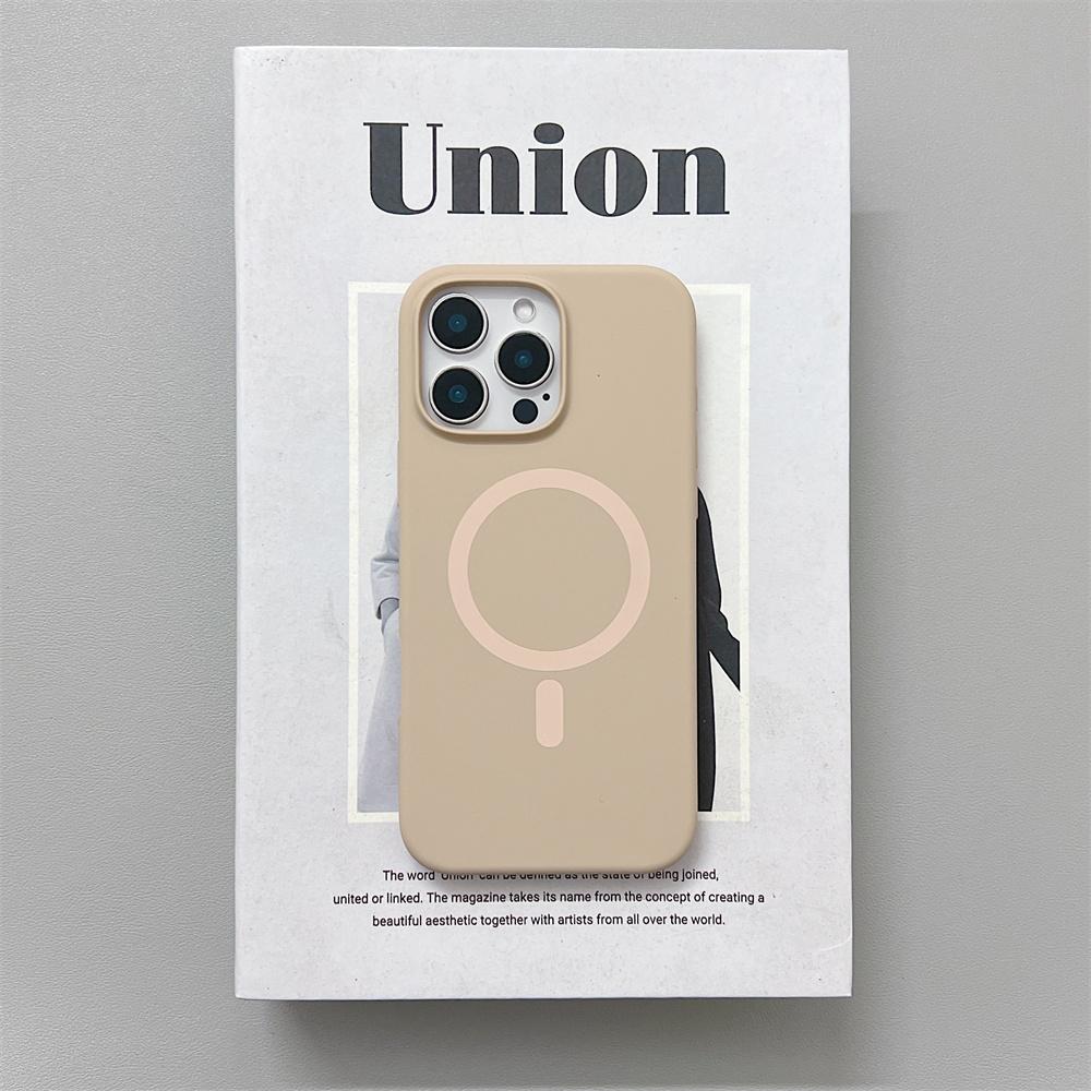 Официальный оригинальный чехол из жидкого силикона для iPhone 16 15 14 13 12 Pro Max с поддержкой Magsafe, беспроводной зарядки, магнитная крышка
