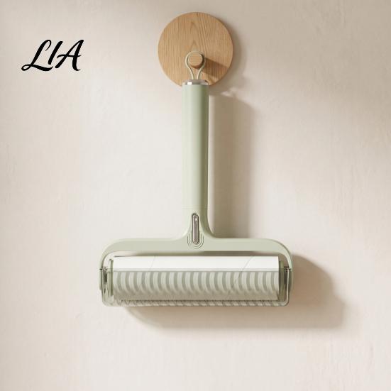 Large Area Cleaning Roller Extra Sticky Lint with Dust Cover for Pet Hair Removal, Widened Adhesive Tape Refill Clothes Brush Furniture and