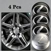 4Pcs 56mm Car Wheel Stickers Auto Center Hub Cap Decal Accessories for Lexus F SPORT GX460 CT200h IS250 ES 220D IS200 Fsport GS