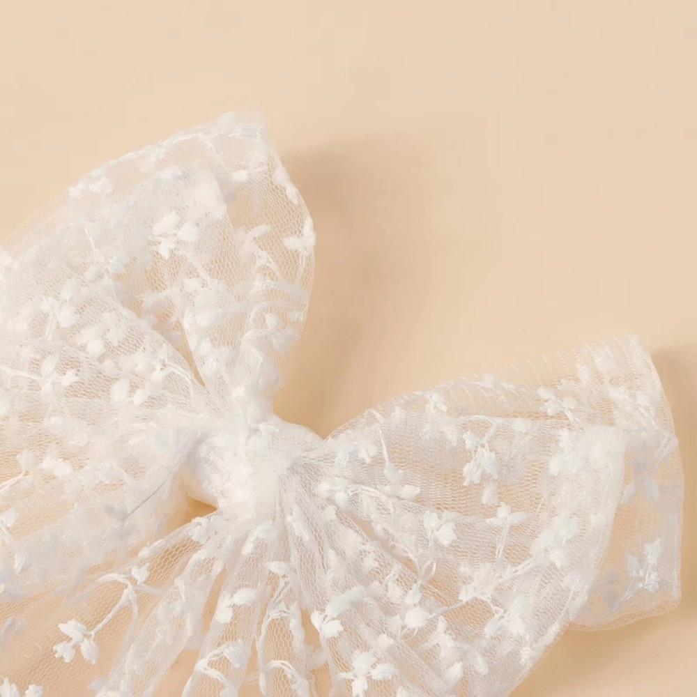 Princess Style Bow Hair Clip Lace Headwear Lovely Swallowtail Bow Hairpin  Wedding Season