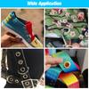 100/330pcs 5mm Metal Eyelets Grommets Kit with Installation Tools Punch Pliers Kit For Leathercraft Shoes Belts Bags Clothes
