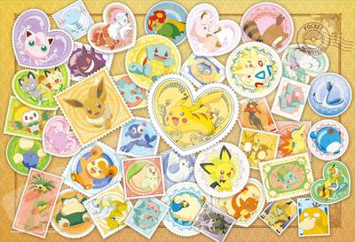 ENSKY Pokemon Почтовая марка Искусство 26 x 38 см Ghibli Пазл 108 больших элементов JIGSAW PUZZLE 108-L700