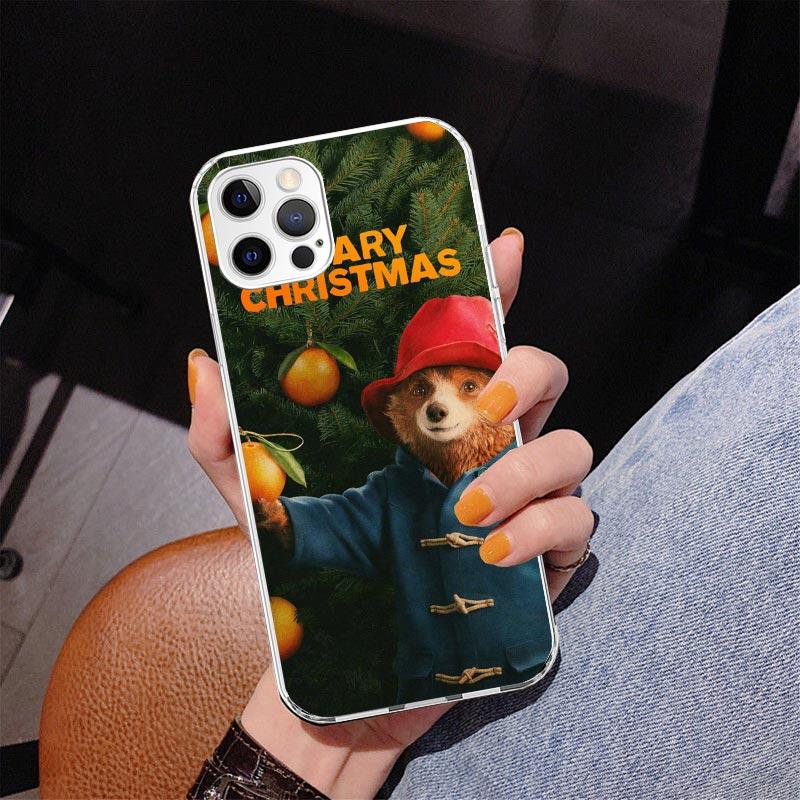 Милый Чехол-Телефон Медвежонок P-PaddingtonS Для iPhone 17 Air 16 Pro Max 16E 15 + 14 Plus 11 12 13 Mini 7 8 SE Подарок Печатная Крышка Fundas