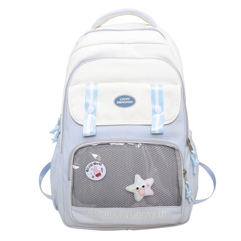 Рюкзак для студентов колледжа, школьный рюкзак для женщин, учащихся старших классов средней школы, большой вместительный дорожный рюкзак