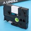 Thermal Printing Tape White‑on‑Green Background 12mm for  / TZe Labeling Machine
