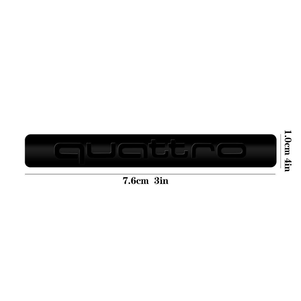3D ABS QUATTRO Badge Car Body Trunk Decoration Sticker Auto Modification Accessories for s1 S Q5 A5 Q7 A1 Q3 A7 A4 A3 A6 C6 TT