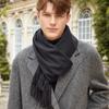 Мужской однотонный шарф Осень и зима Новый универсальный шерстяной шарф Корейская атмосфера Кашемировый шарф Женская зимняя теплота