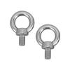 2Pcs Stainless Steel Lifting Ring Eye Bolt Heavy Duty Marine Grade Ring Screw BoltsM16