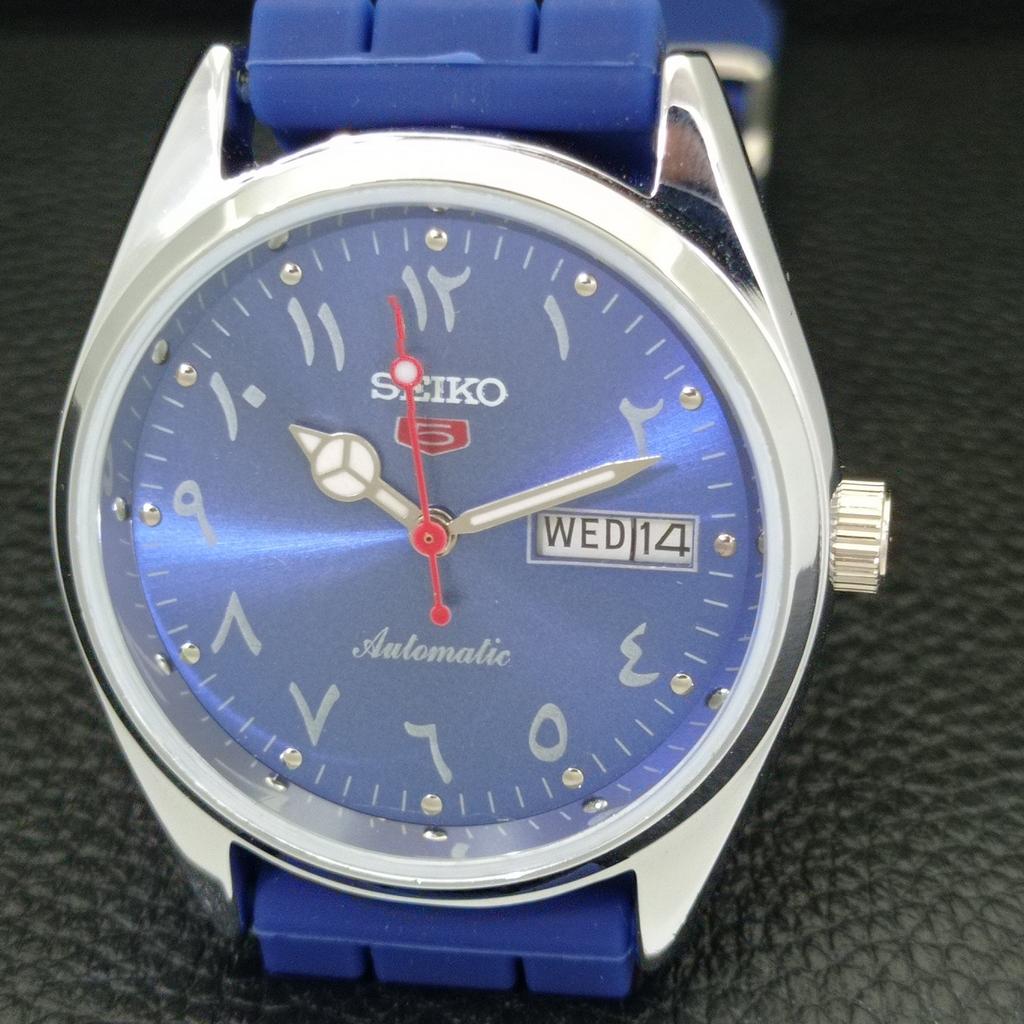 АВТОМАТИЧЕСКИЕ ВИНТАЖНЫЕ ОТРЕМОНТИРОВАННЫЕ МУЖСКИЕ ЧАСЫ SEIKO 5 ЯПОНИЯ 6309A СИНЕГО ЦВЕТА a441244-4