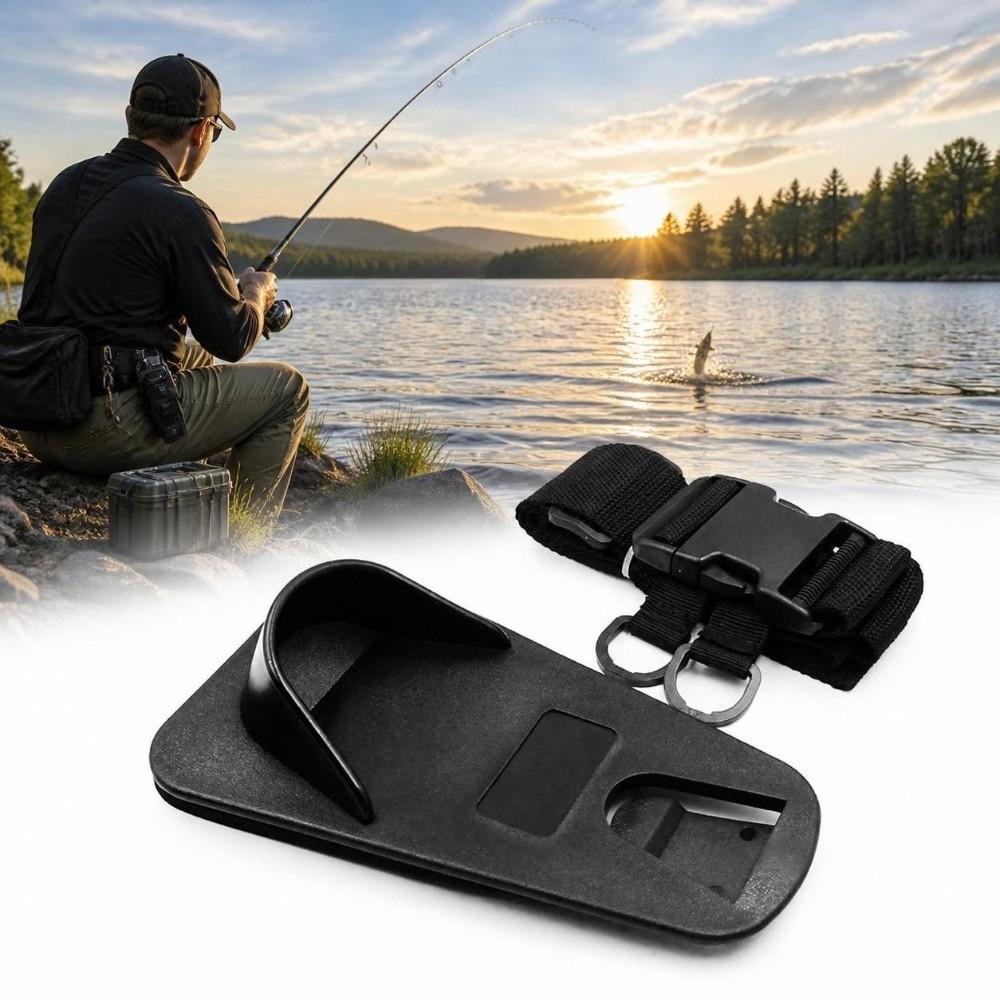 with Sponge Pad Fishing Rod Support Belt ABS EVA Fishing Pole Waist Belt For Fishing