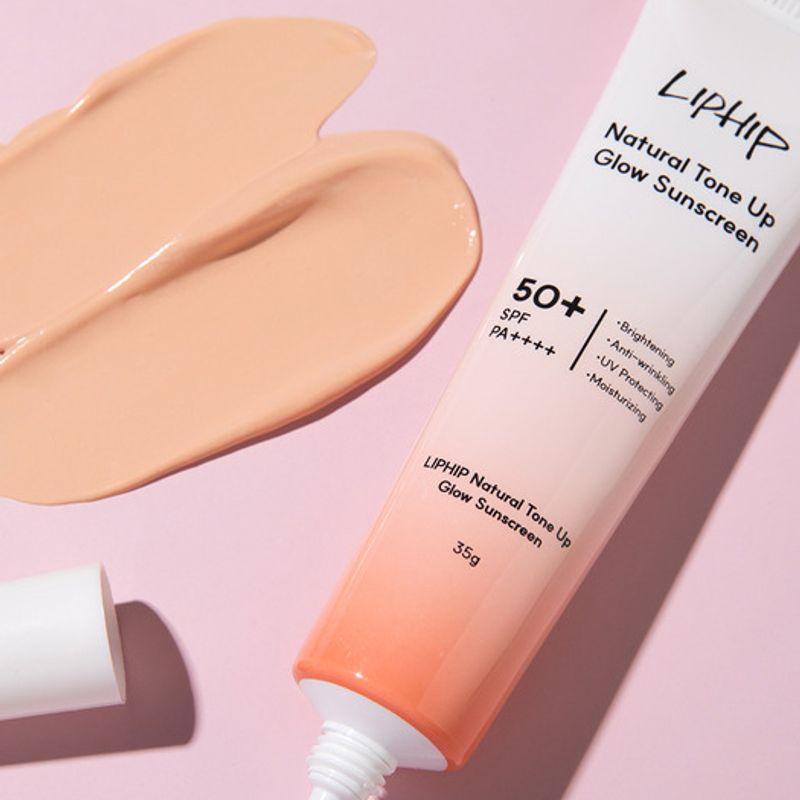 Натуральный солнцезащитный крем с эффектом сияния Tone-Up 35 г [SPF50+/PA++++]