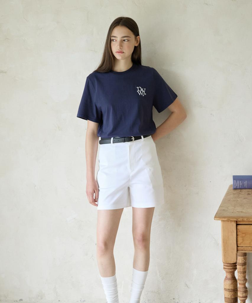 Nyuyogwogseu Классическая футболка Regular Fit_ Темно-синий