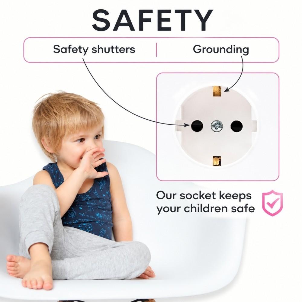 with 2 USB Schuko Socket with USB EU Standard USB Charger Power Socket Power Wall Outlet Home Use