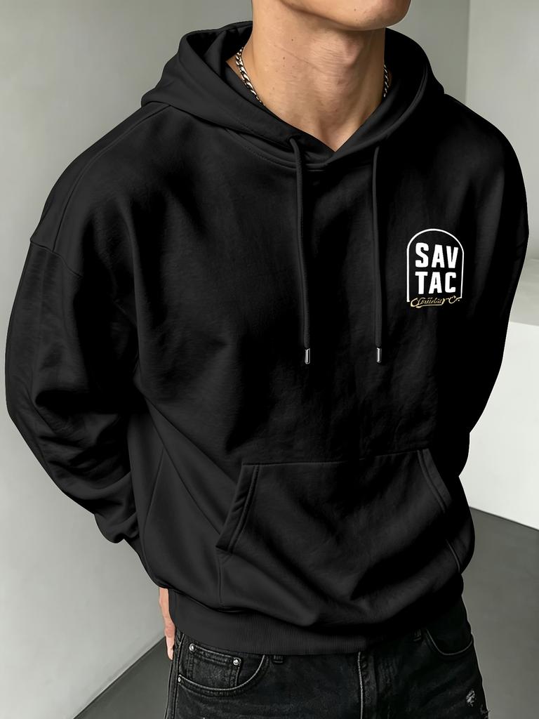 Men's Hoodie Tactical Soldier K9 Dog Loyalty Print Back Pullover Hooded Sweatshirt Oversized Streetwear Long Sleeve Casual Top