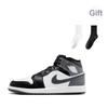 Air Jordan 1 Mid Iron Grey Men Sneakers Black White DQ8426-001