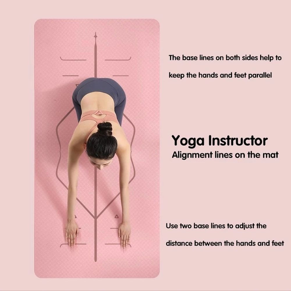 Non Slip Pilates Mat 8mm Fitness Exercise Mat New Design Yoga Mat