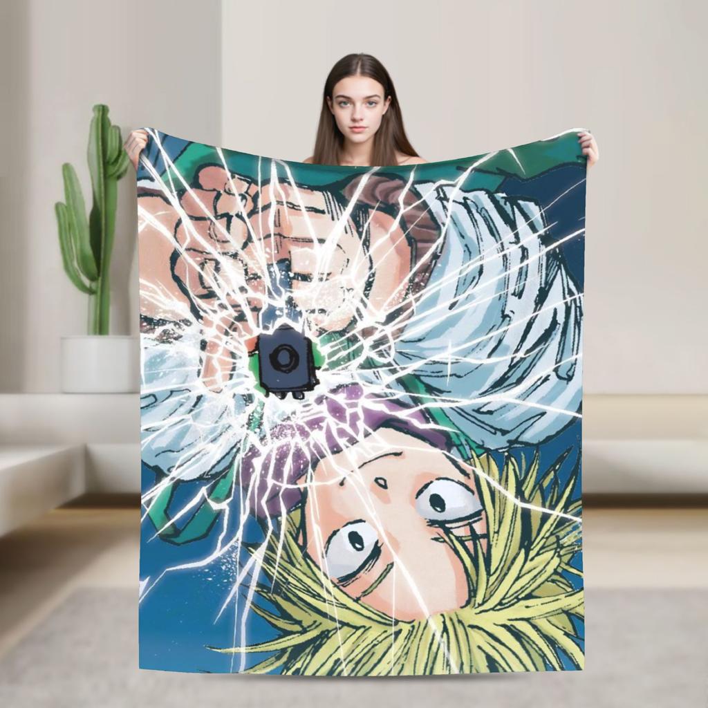 SAKAMOTO DAYS Flannel Blanket Warm Soft Bedding Throws for Bedroom Travel Office Fashion Bedspread Sofa Bed Cover