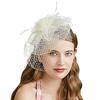 Women Fascinators Pillbox Flower Hat For Tea Party Cocktail Wedding Church Elegant Pillbox Hat Fascinators Hat
