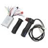 350W Electric Bike Brushed Speed Controller Set with Reverse Function Three Speed Throttle Grip for Upgrade 24V 36V