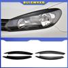 2Pcs Car Headlight Eyebrow Eyelids Stickers Trim Cover for Volkswagen VW GOLF 6 VI MK6 GTI GTR GTD 2008 - 2013 Accessories