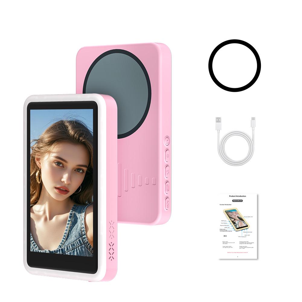 High-Definition Rear Camera Projection & Live Broadcast Selfie Device with Fill Light