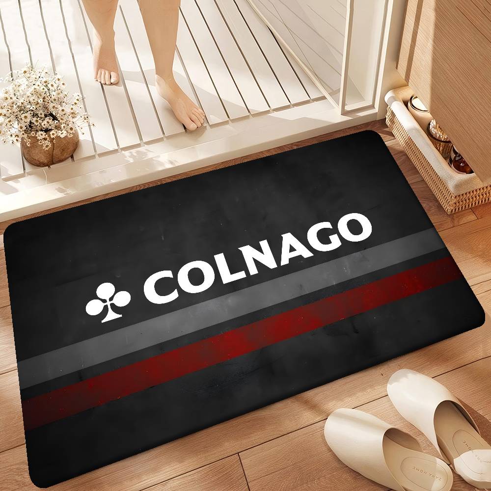 B-Bicycle C-Colnagos LOGO Door Mat Washable Non-Slip Living Room Sofa Chairs Area Mat Kitchen Doormat Area Rug