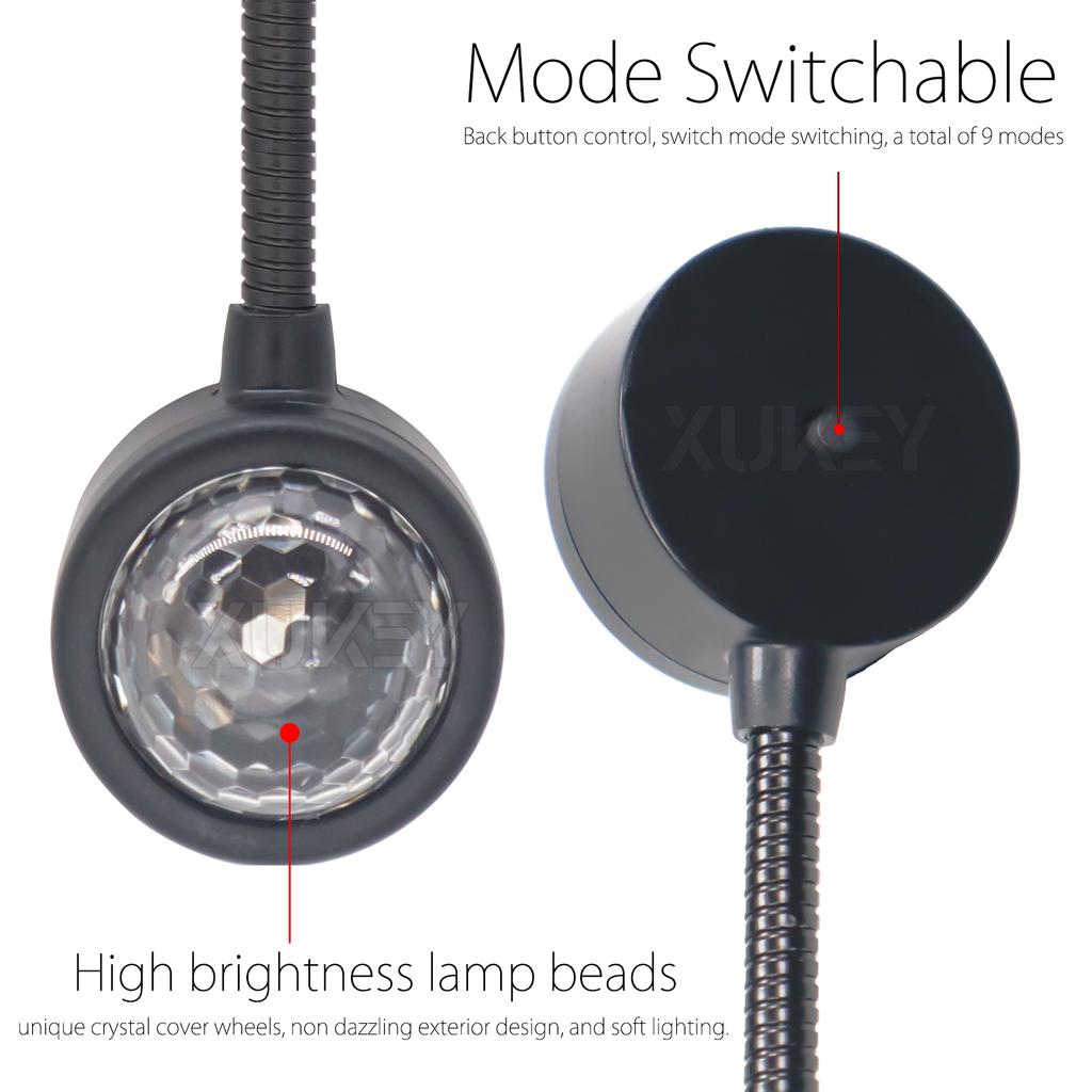 Фары на крыше автомобиля USB Звездный купольный проектор Атмосфера Ночная регулируемая внутренняя подсветка для декора автомобиля Потолок Спальня Вечеринка