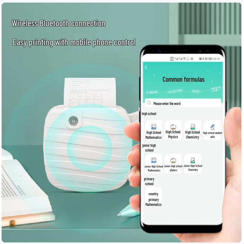 Deli GE220 Portable Thermal Learning Printer CN plug (adapter included)