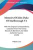 Книга Memoirs Of John Duke Of Marlborough With His Original Correspondence Collected by William Coxe - Paperback