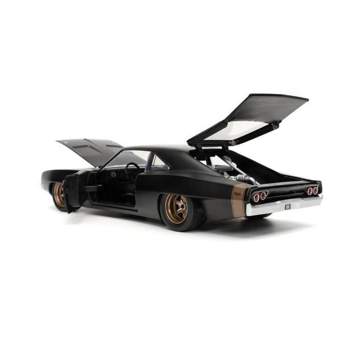 Jada Toys Серия Форсаж 1/24 F&F9 1968 Dodge Charger Widebody Черный (Доминик) многокрасочный