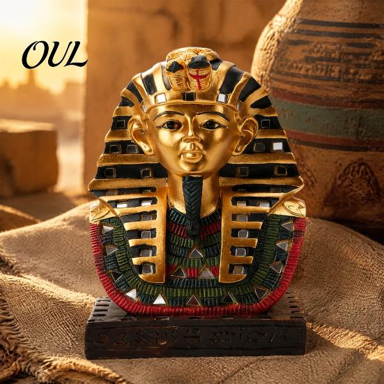 Sophisticated Resin Home Art Egyptian Sphinx Statue Ornament, Retro Ancient Figurine, Classic Artistic Atmosphere Decor Piece Sculpture, Miniatures