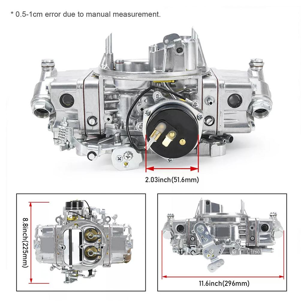 BR-67213 Карбюратор 4-камерный 750 CFM Двухнасосный карбюратор Электрический дроссель