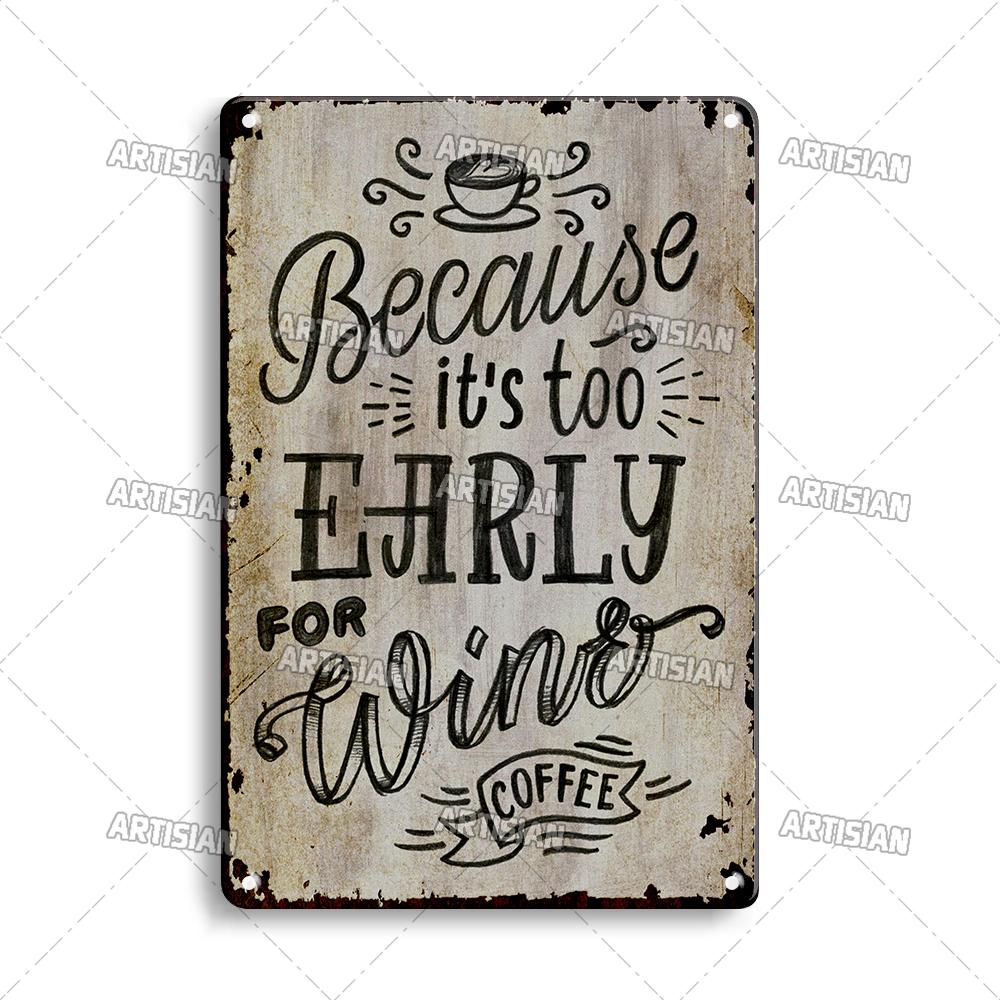 Кофе Металлическая Жестяная Табличка Винтажная Металлическая Табличка с Меню Забавная Металлическая Табличка Декоративная Тарелка Домашний Бар Кафе Стена Индустриальный Декор