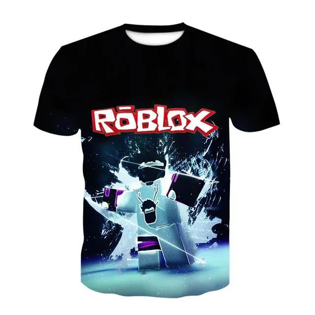 Roblox Game kids T-shirt cosplay costumes Child Cartoon Short sleeve top 3D Print Casual Street Clothes