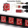 Коммутационная панель для стоек 8 12 16-контактный 3-полюсный XLR женский разъем шасси 1U крепление для кейса для профессионального громкоговорителя аудиокабель