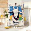 Painting Cartoon sheep Throw Lightweight g Flannel Blanket Soft Skinfriendly for Summer Cooling