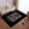 Skateboard Themed Carpet with Skull Design for Urban Style Decor Suitable for Use As an Anti-slip for Living Room Bedroom Sofas