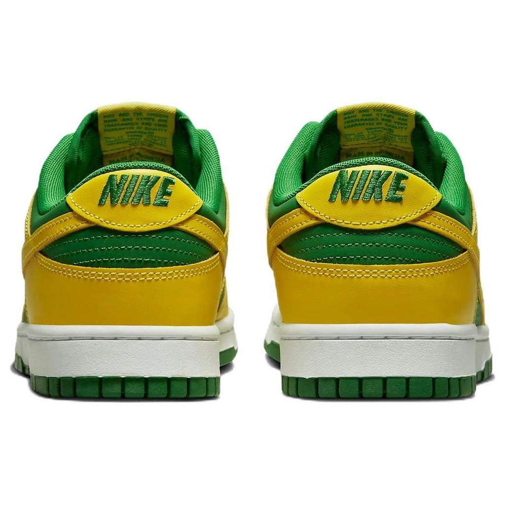 Nike Dunk Low Reverse Brazil Мужские кроссовки Желтый Apple-Зеленый Белый DV0833-300