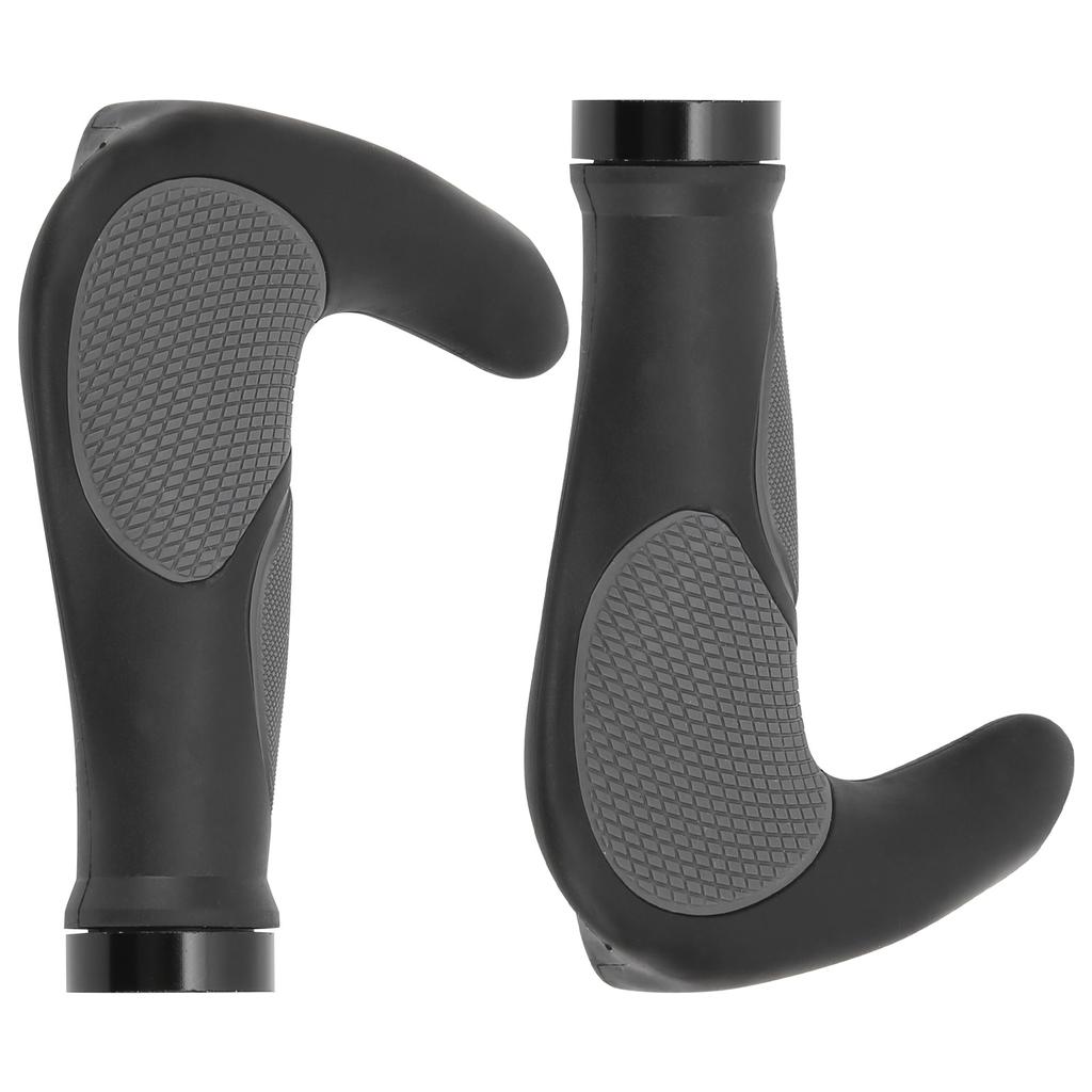 22.2mm Mountain Bicycle Ox Horn Handbar Bilateral Locking Durable Rubber Handle Grips