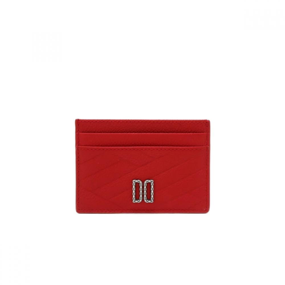Daks Тонкий кожаный кошелек для карт Красный Dcho6e751r2